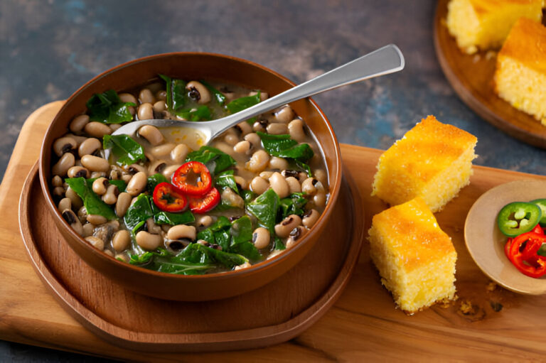 Breakfast Echibuma (Boiled Cowpeas with Spinach)