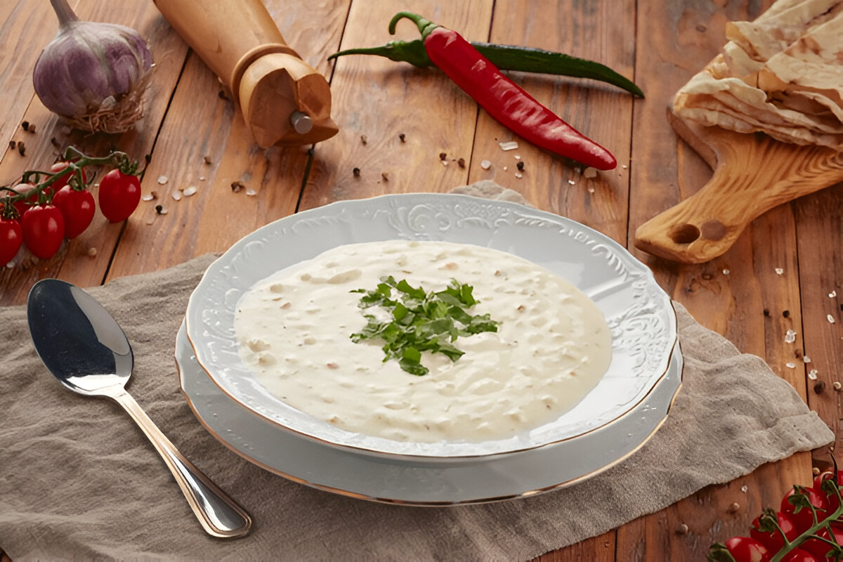 Breakfast: սպաս (Spas) – Yogurt and Herb Soup