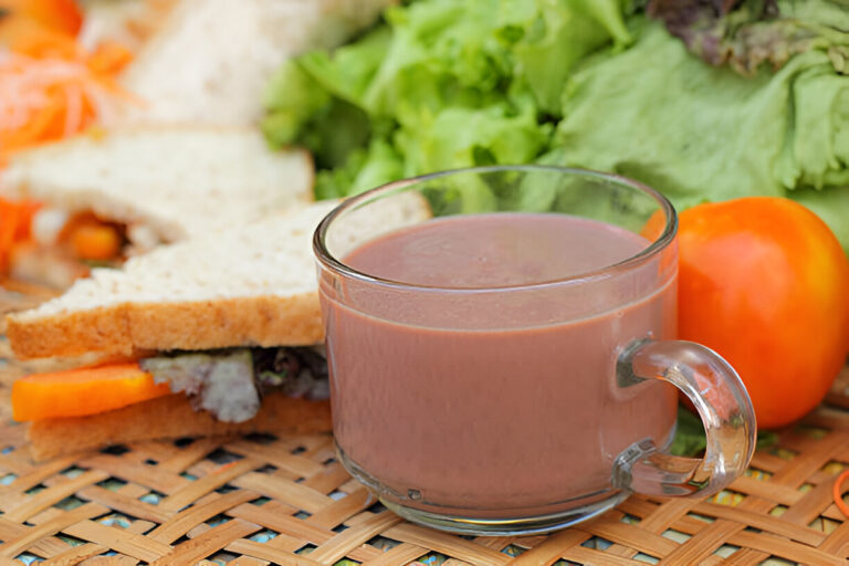 Breakfast Orra (Fresh Cow Blood) with Milk