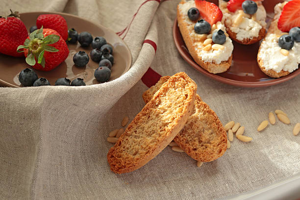 Breakfast: Fette Biscottate – Breakfast: Twice-Baked Rusks with Spread