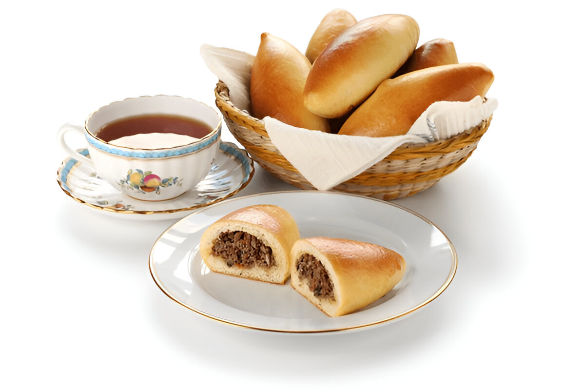 Breakfast Name; Пирожки с мясом (English): Meat-Filled Pastries