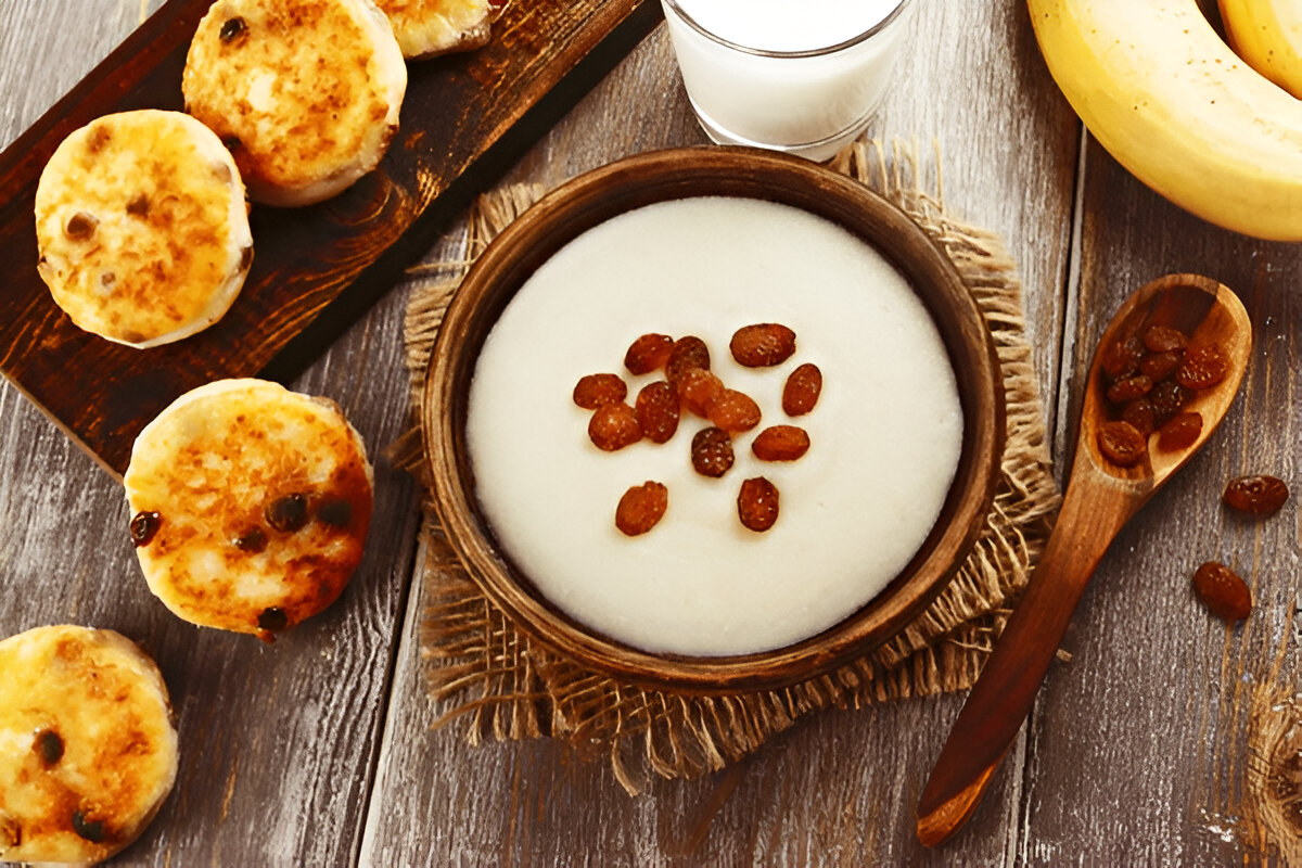 Breakfast Name; Манная каша (English): Semolina Porridge