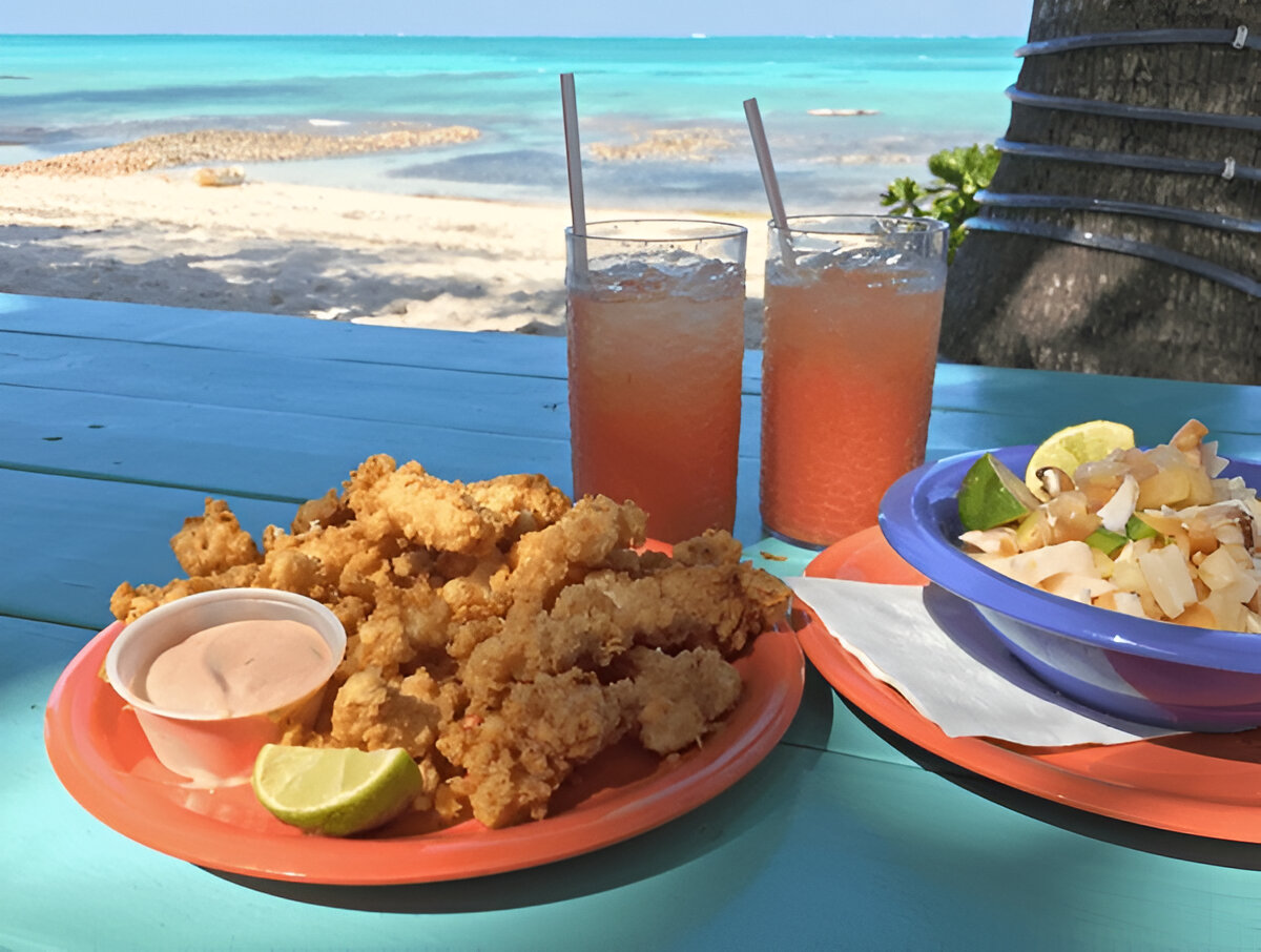 Breakfast: Cracked Conch (Pronounced: /krækt kɒŋk/) – Bahamian Fried Conch